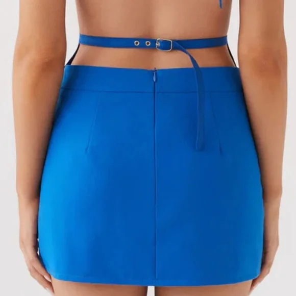 NWT Peppermayo Exclusive - Sarah Mini Skirt - Cobalt - Picture 3 of 7